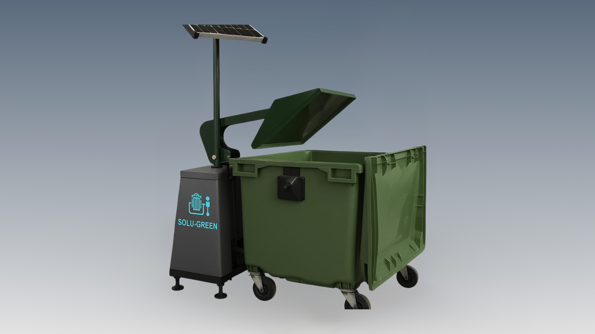 Tasseur de poubelle pour bacs intermédiaires - SOLU-GREEN